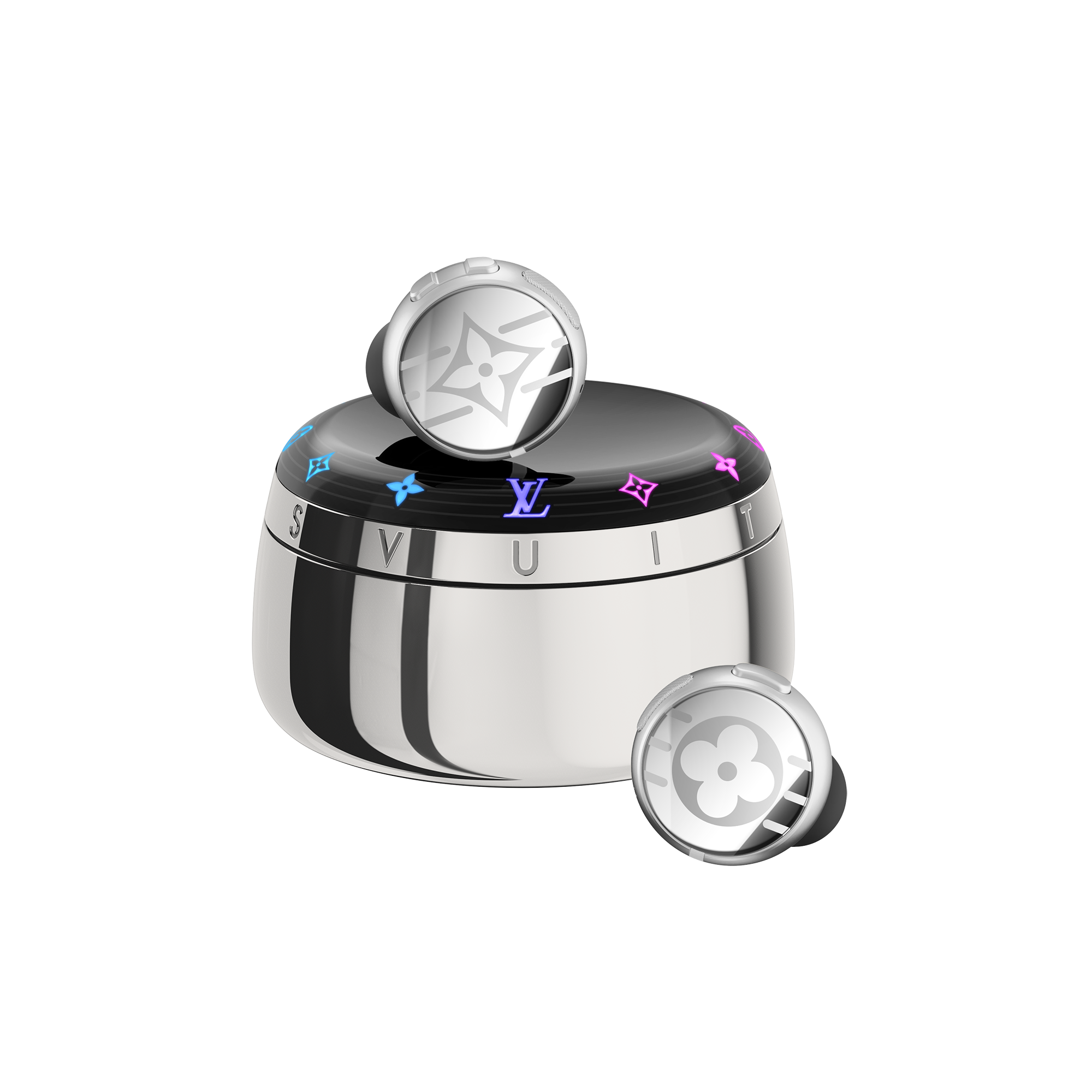 Louis Vuitton Horizon Light Up Earphones - Silver - Luxury Silver